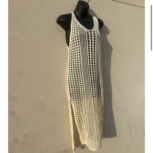 Elegant Cream Knit Dress